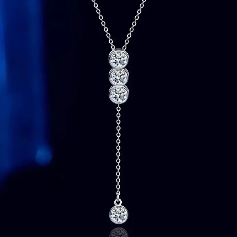 1.2-2ct Moissanite Diamond  Necklace