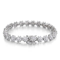 Flower Moissanite Tennis Bracelet Wedding Jewelry 925 Sterling Silver Plated 18k White Gold GRA Bracelets for Women Man