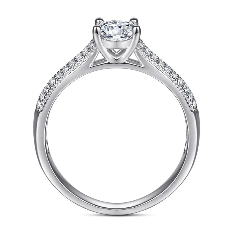 1 Carat Moissanite Engagement Rings