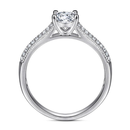 1 Carat Moissanite Engagement Rings