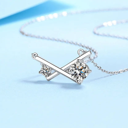 Moissanite Diamond Pendant Necklace