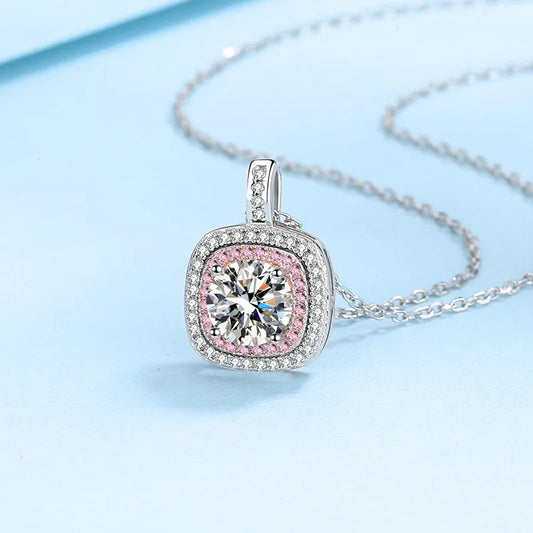 Moissanite Diamond Pendant Necklace