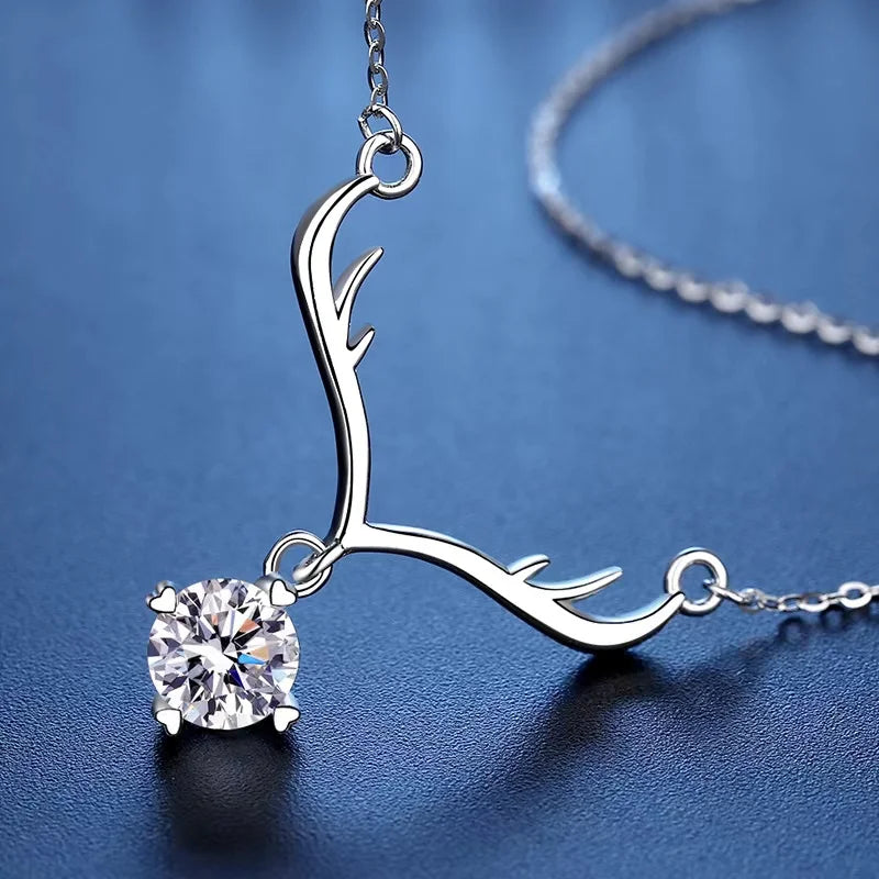 1ct  Moissanite Pendant Necklace