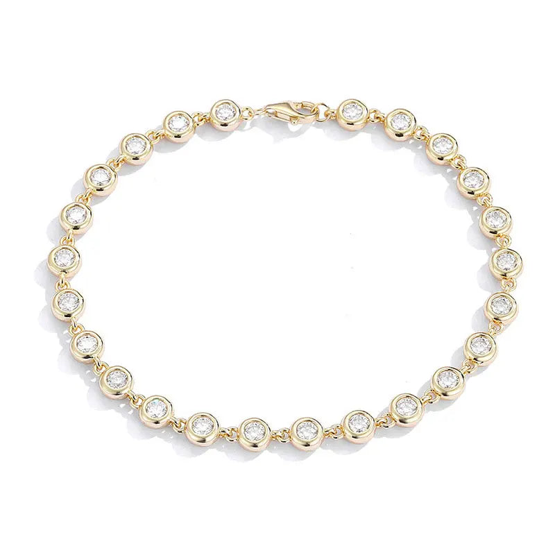 Moissanite Tennis Bracelet GRA Certified s925 Sterling Sliver 3mm