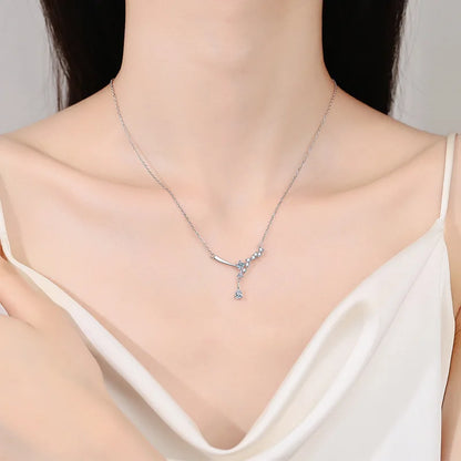 Moissanite Diamond Pendant Necklace