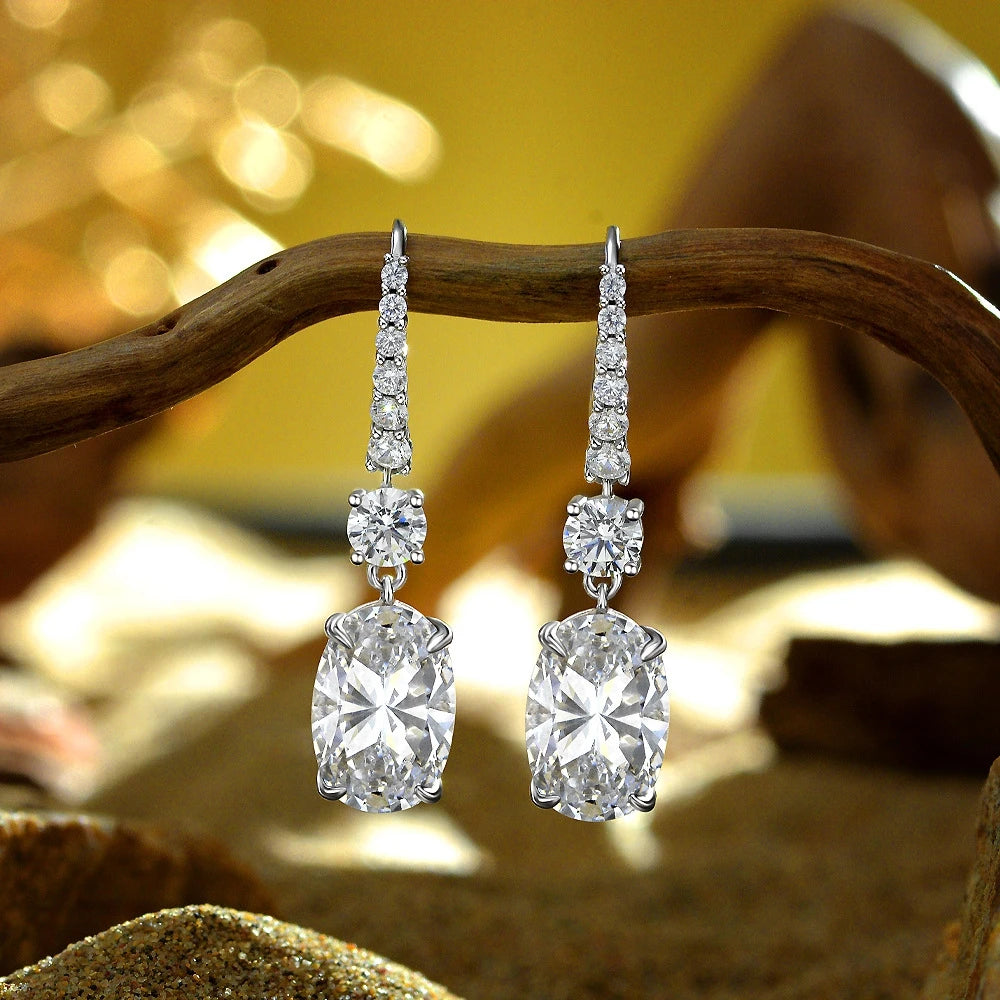 Drop Earrings Moissanite