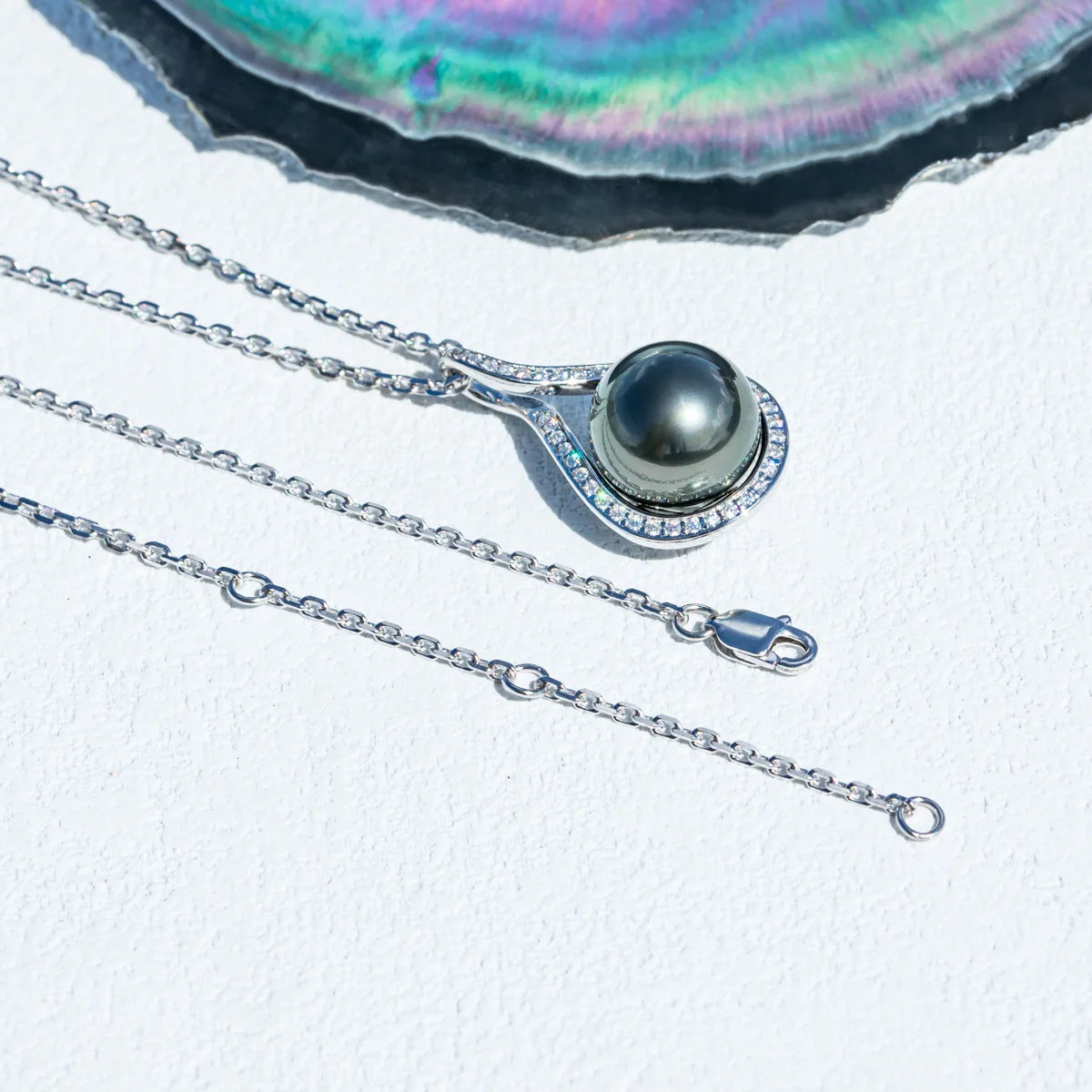 11-12mm Tahitian Black Pearl Necklace