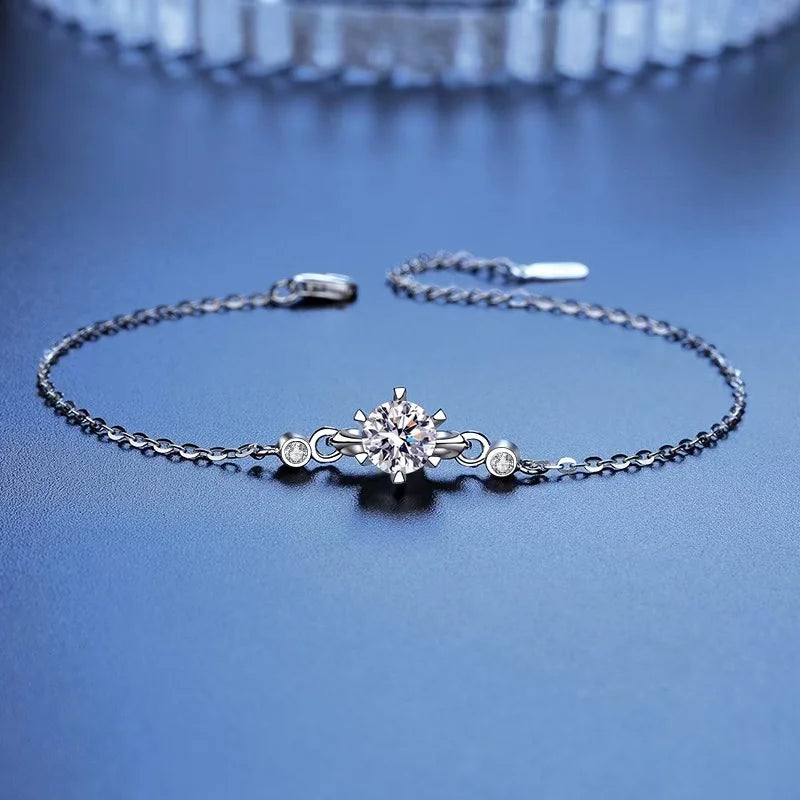 1ct  Moissanite Diamond Bracelets Bangle