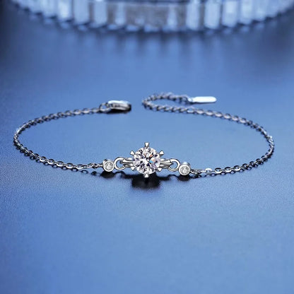 1ct  Moissanite Diamond Bracelets Bangle