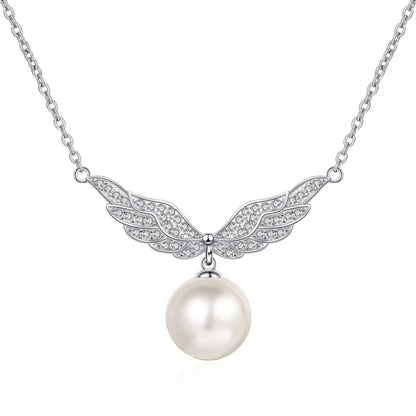 Moissanite Pearl Pendant