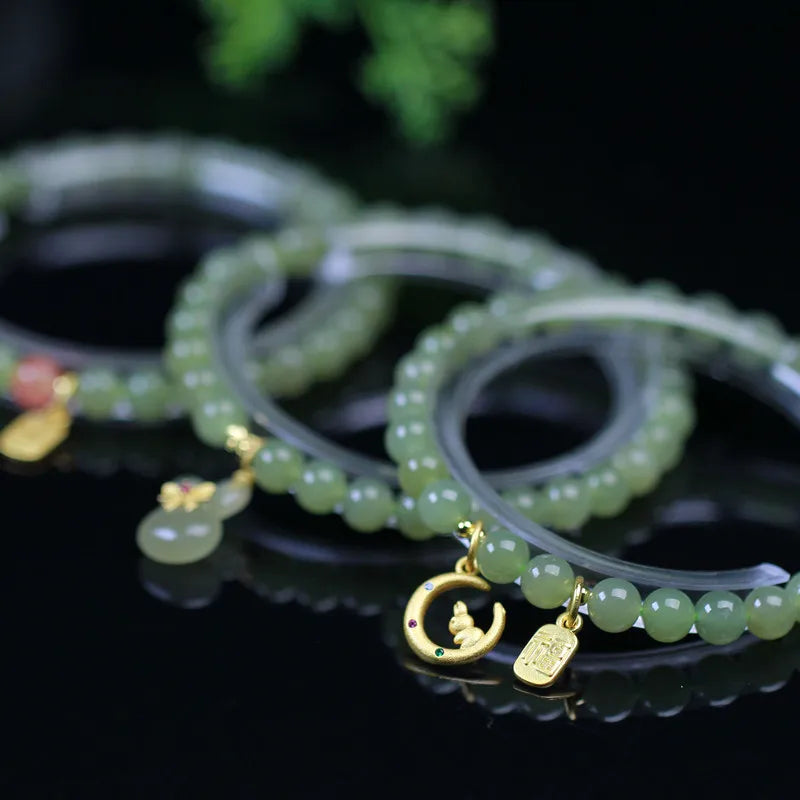 Natural Hetian Jade Bracelet