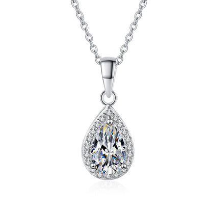 Moissanite Diamond Pendant  Necklace