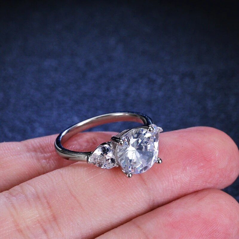 3 Carat Moissanite  Engagement Ring