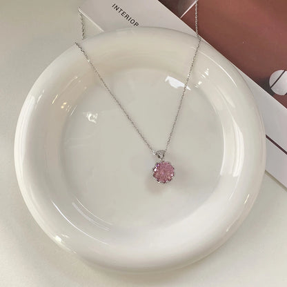 Moissanite Sparkling Pendant Necklace