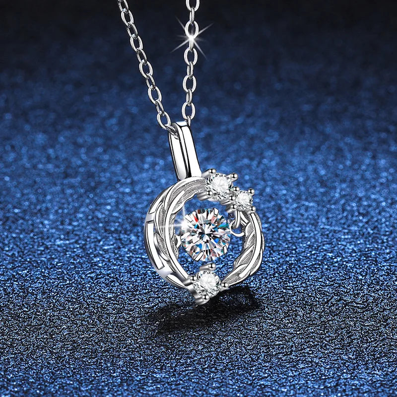 0.5ct Moissanite Charm Necklace