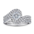 Moissanite S925 Silver Women Ring Set 0.6 Carat Classic Wedding Bands Gift Fine Jewelry