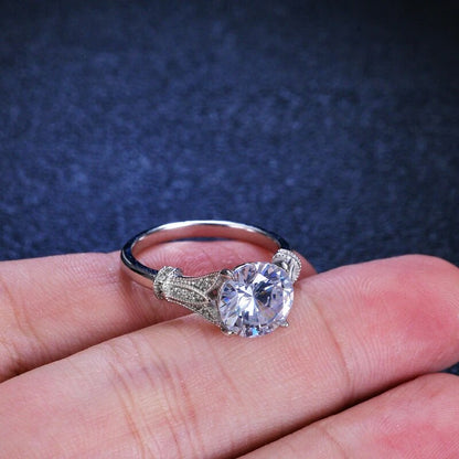 3 Carat Moissanite Diamond Rings