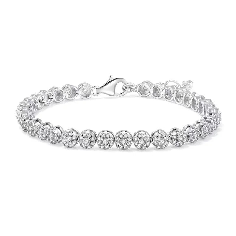 Moissanite Tennis Chain Bracelet 3.5ct