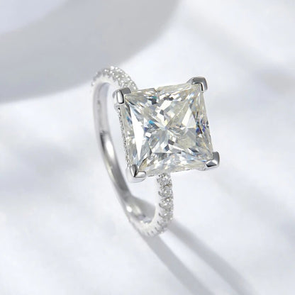 5 Carat All Moissanite Engagement Rings