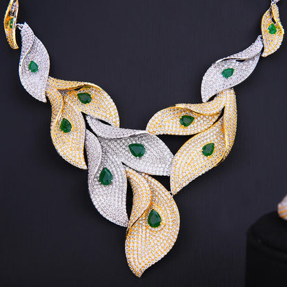 Leaf Noble Bridal Wedding Jewelry Sets