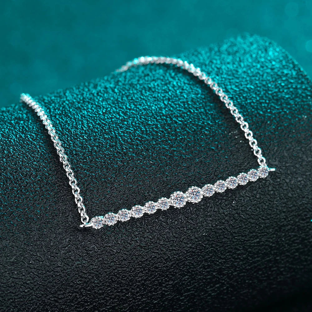 D VVS1 Moissanite Dainty Bracelet | S925 Silver 0.24ctw