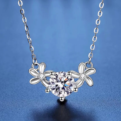 1ct Moissanite Pendant Necklace