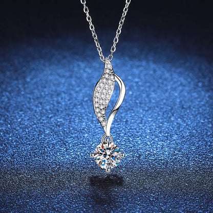 1CT Moissanite Pendant Necklace