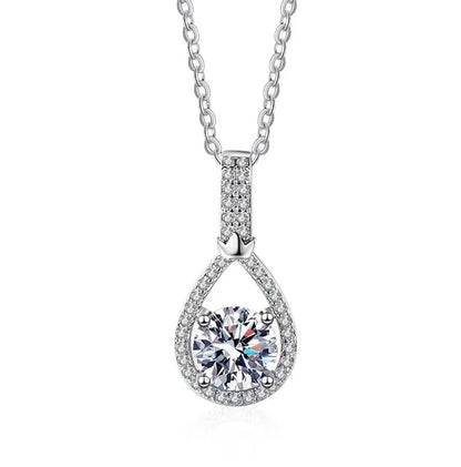 1ct  Moissanite Pendant Necklace