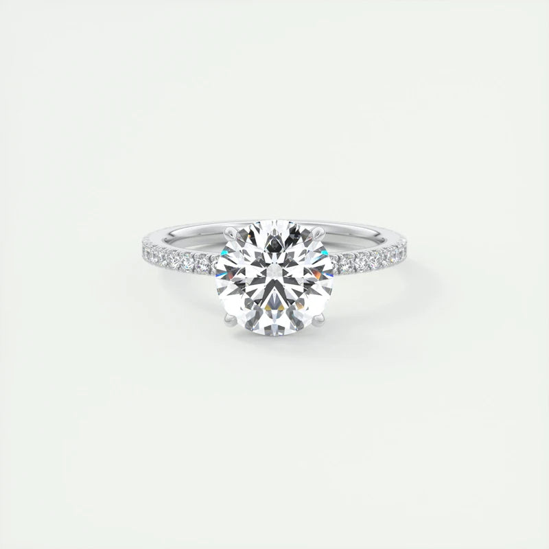 Engagement Wedding Promise Ring 2 Carat Moissanite Classic 925 Sterling Sliver