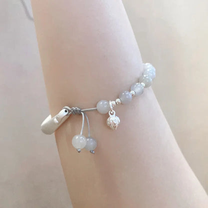 Shiny Crystal Bracelets Lotus Pendant Bangles