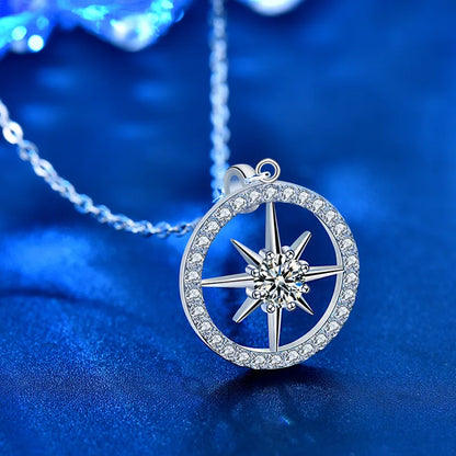 0.5CT Star Moissanite Pendant Necklace