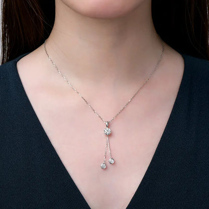 Drop Pendant Moissanite Necklace