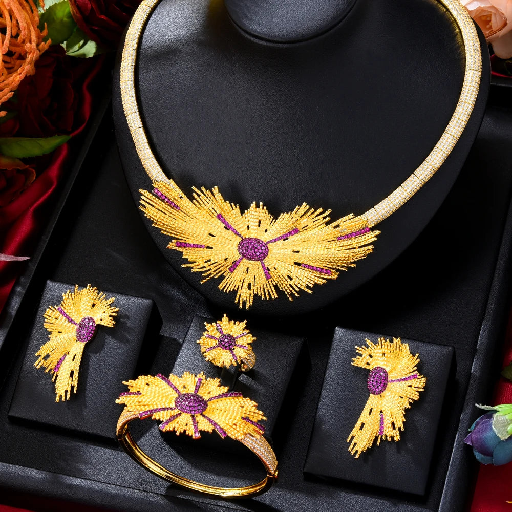 Dubai Bridal Jewelry Set Wedding Engagement Party