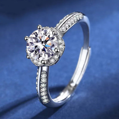 1ct Moissanite Engagement Rings