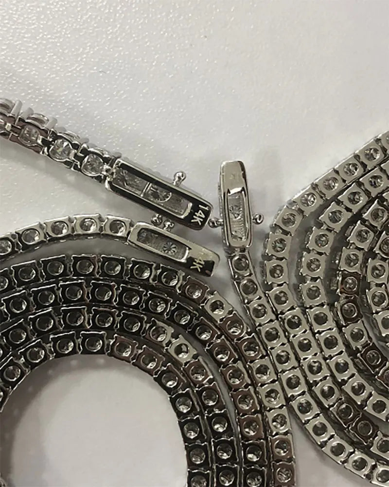 Moissanite Tennis Bracelet For Women 925 Sterling Silver D VVS1 Lab Diamond