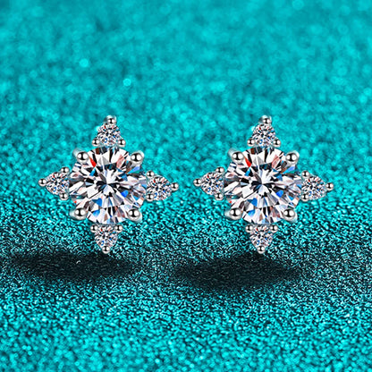 1ct/2ct Moissanite Earrings Stud Ear