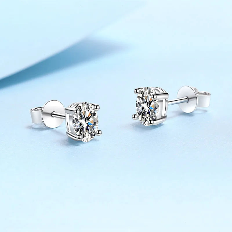 Moissanite Stud Earring