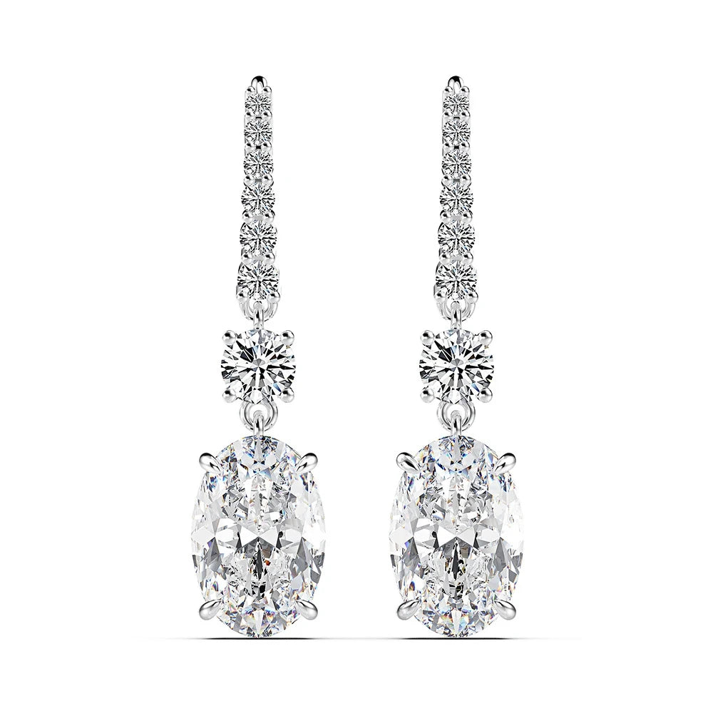 Drop Earrings Moissanite