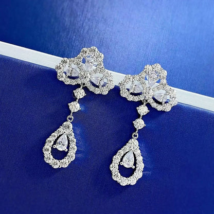 Moissanite Drop Earrings