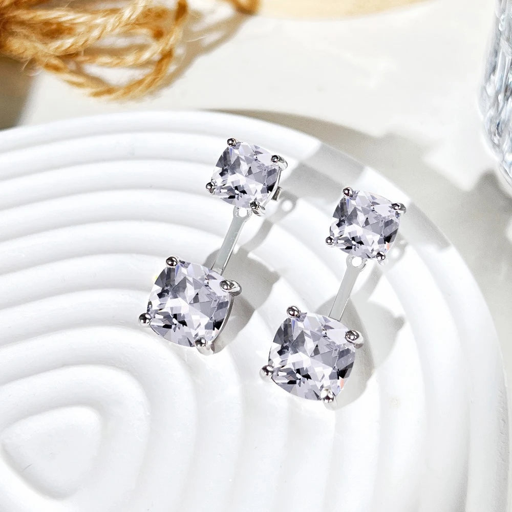 Moissanite Sparkling Stud Earrings