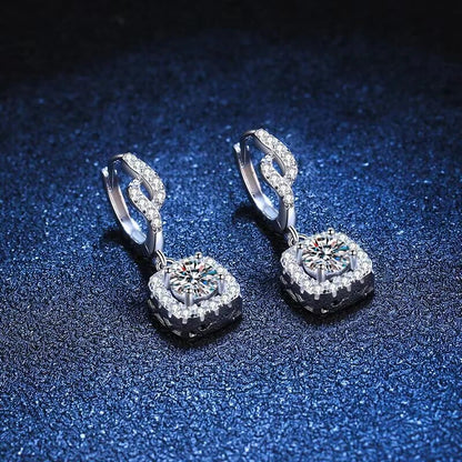 0.5ct D Moissanite Clip Earrings