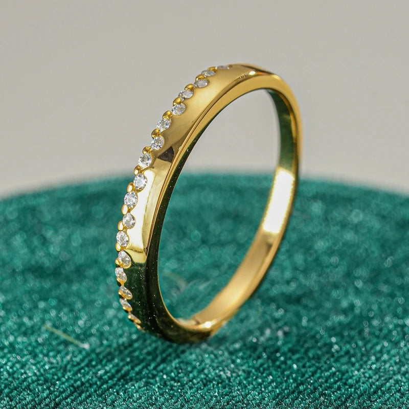 Girl Friend Valentine's Day 18K Gold Daughter Birthday Gift 0.75CT Moissanite Diamond Women Wedding Party Wife Christmas Gift