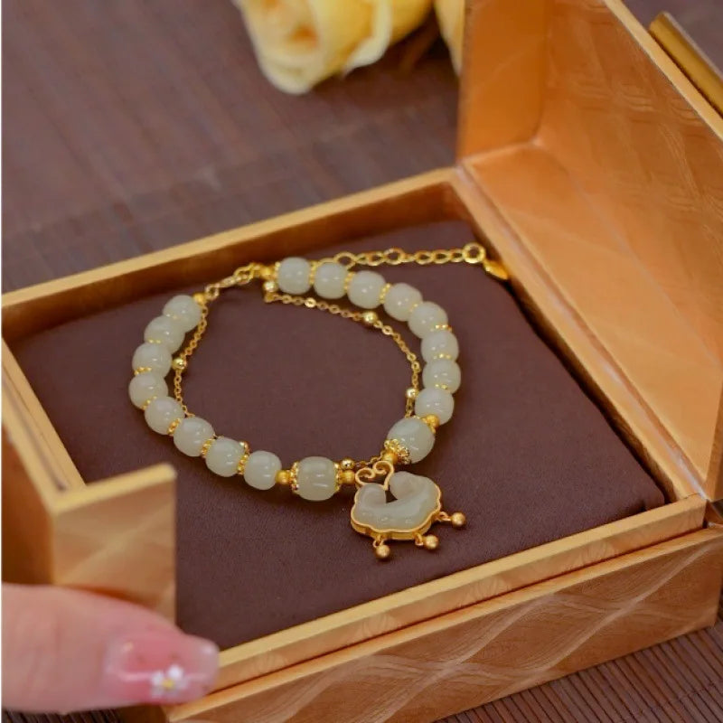 Natural Hetian Jade Bracelet