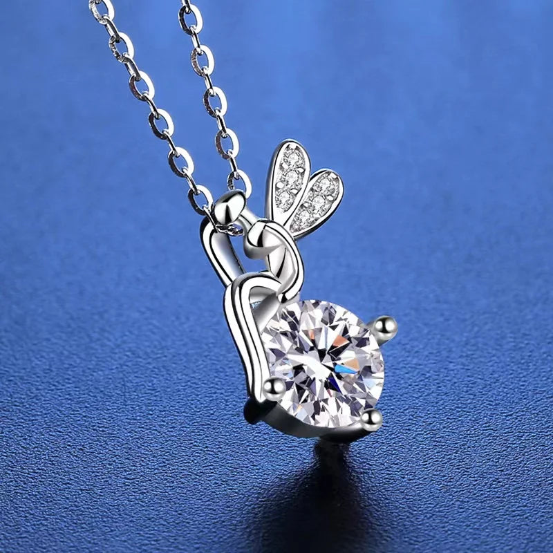 1ct  Moissanite Necklace