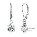 7 Carat Moissanite Dangle Earrings for Women D Color Lab Diamond Long Earring 925 Silver Hoops Wedding Engagement Fine Jewelry
