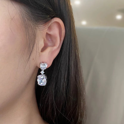 Moissanite Drop Earrings