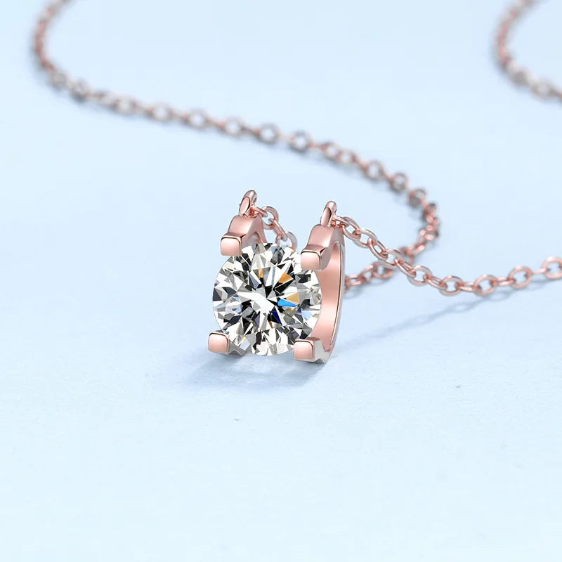 Moissanite Diamond Pendant Necklace