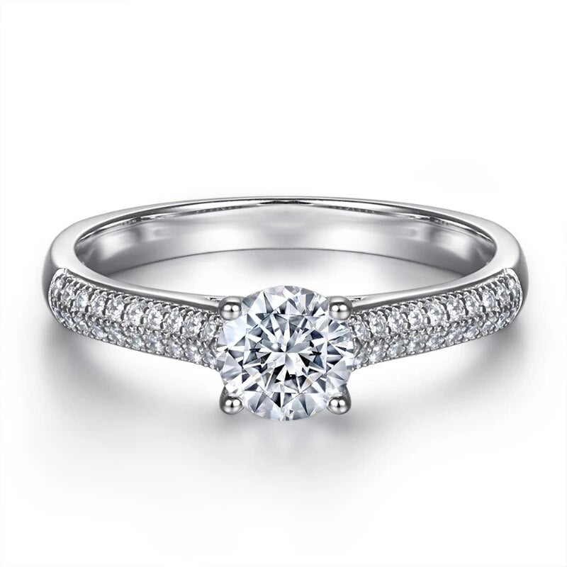 1 Carat Moissanite Engagement Rings