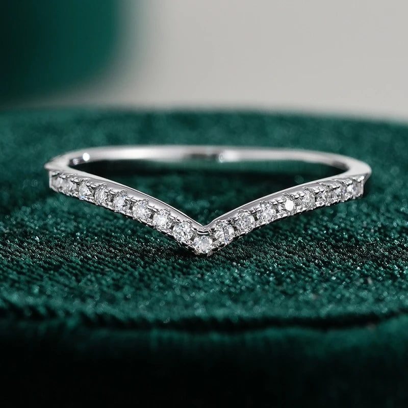 Daughter Birthday 18K White Gold Girl Friend Valentine's Day 0.6CT Moissanite Diamond Women Wedding PT950 Christmas Gift Jewelry