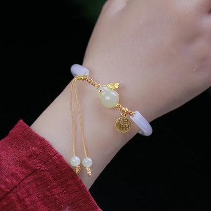 Natural white agate Bracelet